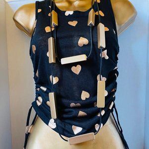 LADIES TANK TOP WITH SIDE STRINGS